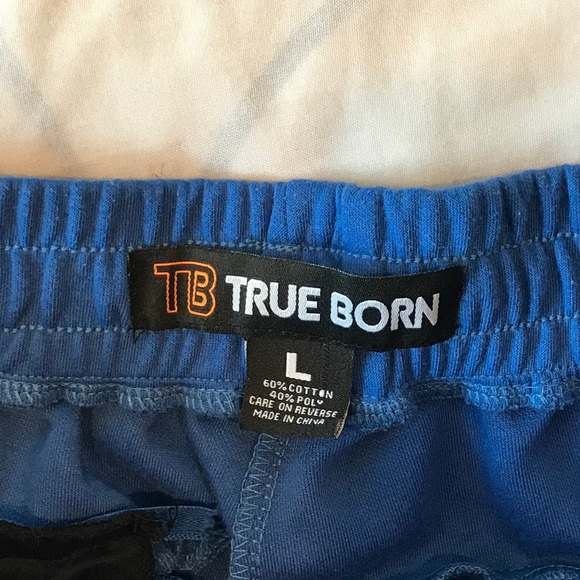 True Born Zippered Sweat Shorts, Men's L - Picture 3 of 4